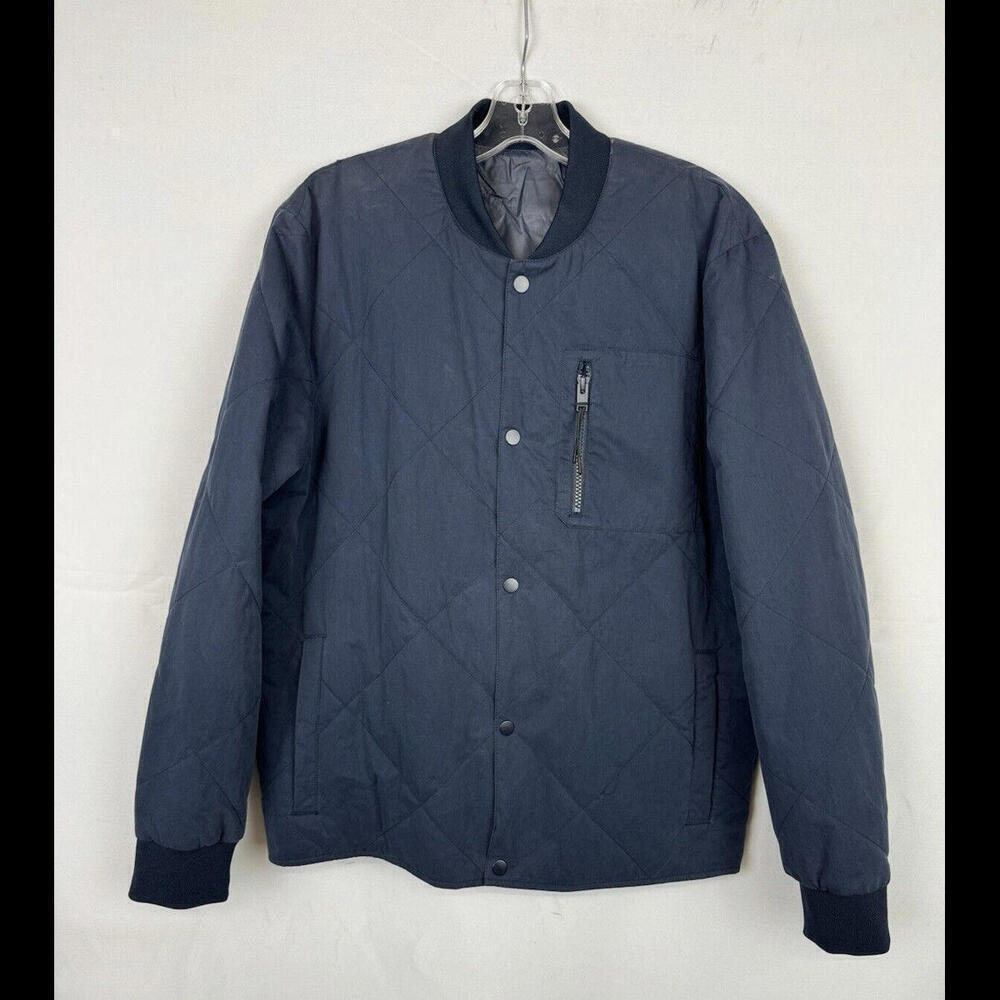 Selected Homme Slhstratford Quilted Bomber Jacket Blue Size M